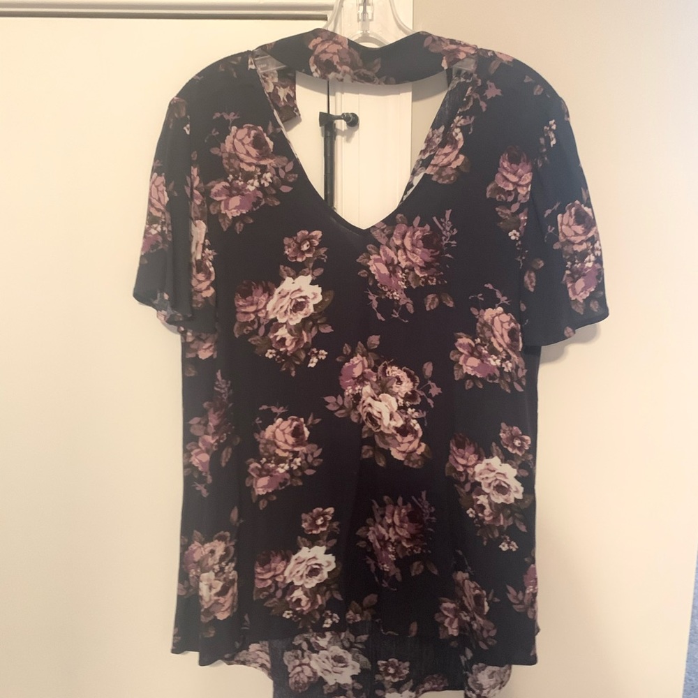 American Threads Floral Blouse